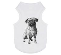 'Pug Sitting' Pet Dog/Cat T-Shirt (PT00143959)