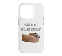 Pug sorry I can't it's a no bone day Case for iPhone 14 Pro