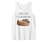 Pug Sorry I Can't It's a no Bone Day Tank Top