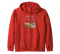 Pug sorry I can't it's a no bone day Zip Hoodie