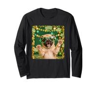 Pug St. Patrick’s Day Sunglasses Puppy Dog Lover Irish Long Sleeve T-Shirt