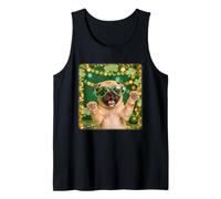 Pug St. Patrick’s Day Sunglasses Puppy Dog Lover Irish Tank Top