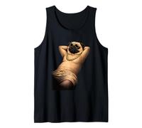 Pug Sunglasses Relax Streetwear Art Tank Top