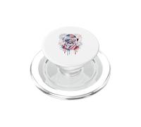 Pug Sunglasses US Flag Dripped 4th Of July Patriotic PopSockets PopGrip for MagSafe