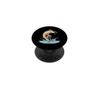 Pug Swimming Diving Funny Dog Lover Pool Beach PopSockets Adhesive PopGrip