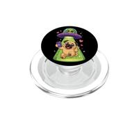 Pug UFO Alien Abduction Space Pug Christmas PopSockets PopGrip for MagSafe