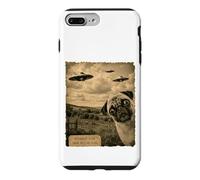 Pug UFO Evidence Photo Funny Vintage Strange Sighting Case for iPhone 7 Plus/8 Plus