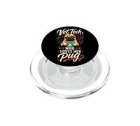 Pug Vet Tech Who Loves Her Pug PopSockets PopGrip for MagSafe