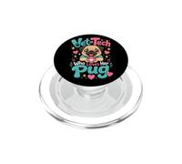 Pug Vet Tech Who Loves Her Pug PopSockets PopGrip for MagSafe
