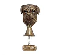 Pug Welcome Doorbell, Retro Wall-Mounted Decorative Doorbell, Cast Iron Dinner Bell, West Highland White Terrier Welcome Doorbell, 2025 Retro Metal Outside Farmhouse Vintage Door Bell for Yard Garden