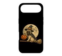 Pug Witch Hat Jack O Lantern Pumpkin Full Moon Broomstick Case for iPhone Air