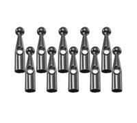 Pugermering 10 Pieces Umbrella Terminal Beads Spare Parts Tips Repair Tools Kit Accessories Waterproof Metal Cover Lightweight Suitable for Hiking Fe, 3mm Short