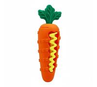 Pugermering able Training Toy Bite Resistant Stick With Food Grade Silicone And Textured Pattern Massage And Care Suitable for boredom relief crate time indoor, Orange