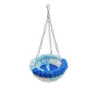 Pugermering Bird Hammock, Bed, Easy to Install, Attractive, Cage Accessory for Small Birds Such As Finches, Blue