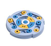 Pugermering Canine Enrichment Puzzle Dog Puzzle Toy Treat Dispenser Slow Feeder Interactive Game Polypropylene Design With Moveable Sections And Treat Slots, Blue, Interactive Puzzle Toy