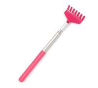 Pugermering Extendable Cat Groomer Back Scratcher Telescopic Brush Manual Massage Comb Resin Handle Suitable for Pet Grooming Daily Use, Pink, Pink