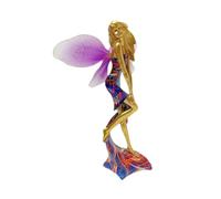 Pugermering Fairy Garden Resin Figurine, Pretty Butterfly, Tabletop Ornament, Sculpture Collection, Girl Statue for Coffee Table, Style D