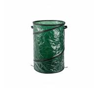 Pugermering Folding Trash Waste Container Portable Leaf Garbage Basket Expandable Debris Collection Bag PE Steel Wire Frame Suitable for Yard Maintenance Outdoor Use, Pe No Lid Xl