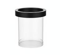 Pugermering Fry Container Breeding Box Separation Tank Acclimation Chamber Aquarium Buoyant Loop Surface Stable Access Cylindrical Clear Body Suitable for fishkeepers home aquariums, Black, M