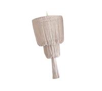 Pugermering Handwoven Lampshade, Bohemian, Modern Macrame, Pendant Light for Children's Room, Multi, Style A