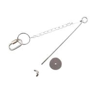 Pugermering Hanging Chicken Feeder Chain, Chicken Toys, Chicken Coop Accessories, Heavy Duty Vegetable Skewer, Fruit Rack (Pair), L