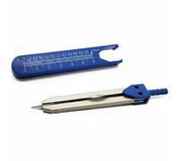 Pugermering Medical Measuring Compass ECG Reading Divider Caliper With Case And Clip For Easy Carry And Fast Rhythm Interval Measurement suitable for emergency duties, Blue