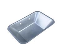 Pugermering Pig Trough Feeding Container Bowl Breeding Tray Stainless Steel Easy to Install Suitable for Farm Pets, Style C