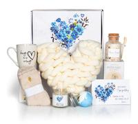 Sympathy Gift Basket, Condolence Gift for Bereavement Grief - Sorry for Your Loss of Loved One/Mom/Dad/Husband, Thinking of You Care Package with Ivory Pillow