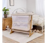 Puggle 4-in-1 Dreamy Sleeper Bedside Crib, Playpen, Toddler Bed & Sofa - Cashmere