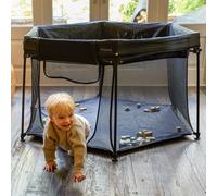 Puggle Compact Quick Folding Playpen with Tunnel - Midnight Black