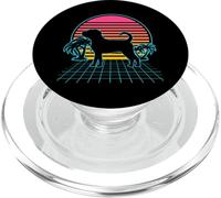 Puggle Dog Vintage Retro 80s Vaporwave Aesthetic Puppy Lover PopSockets PopGrip for MagSafe