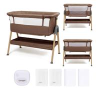 Puggle Dreamy Beside Crib 6-Piece Bundle - Espresso