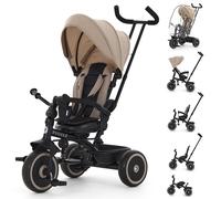 Puggle Easy Twist 6-in-1 Folding Trike with Handle and Rain Cover - Cashmere (9 Months - 5 Years)