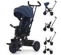 Puggle Easy Twist 6-in-1 Folding Trike with Parent Handle - Denim Blue (9 Months - 5 Years)
