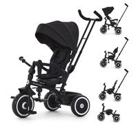Puggle Easy Twist 6-in-1 Folding Trike with Parent Handle - Midnight Black (9 Months - 5 Years)