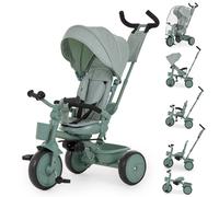 Puggle Easy Twist Luxe 6-in-1 Folding Trike with Travel Pack - Sage Leaf (9 Months - 5 Years)