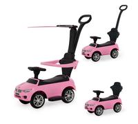 Puggle Elite Sport 3-in-1 Musical Ride on Car with Handle - Pink (18 Months - 6 Years)
