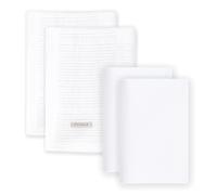 Puggle Essentials 4-Piece Pure Cotton Bedside Crib Bedding Starter Set - White