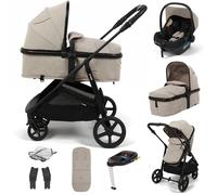 Puggle Monaco XT 2-in-1 i-Size R129 Travel System with i-Size Car Seat & ISOFIX Base - Cashmere