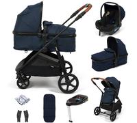 Puggle Monaco XT 2-in-1 i-Size R129 Travel System with i-Size Car Seat & ISOFIX Base - Navy