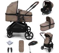 Puggle Monaco XT 2-in-1 i-Size R129 Travel System with i-Size Car Seat & ISOFIX Base - Truffle