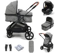 Puggle Monaco XT 2-in-1 i-Size Travel System with i-Size R129 Car Seat - Graphite Grey