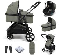 Puggle Monaco XT 2-in-1 i-Size Travel System with i-Size R129 Car Seat - Seagrass