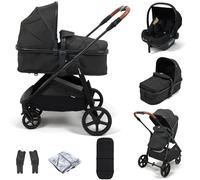 Puggle Monaco XT 2-in-1 i-Size Travel System with i-Size R129 Car Seat - Storm Black