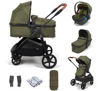 Puggle Monaco XT 2-in-1 Pushchair With Adjustable Handle Travel System - Forest Green