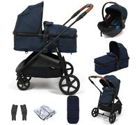 Puggle Monaco XT 2-in-1 Pushchair with Adjustable Handle Travel System - Navy