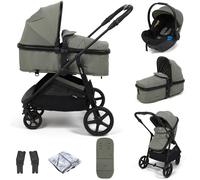 Puggle Monaco XT 2-in-1 Pushchair With Adjustable Handle Travel System - Seagrass