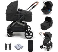 Puggle Monaco XT 2-in-1 Pushchair With Adjustable Handle Travel System - Storm Black