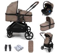 Puggle Monaco XT 2-in-1 Pushchair with Adjustable Handle Travel System - Truffle