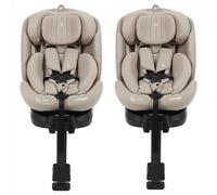 Puggle Safe Click Luxe 40-150cm i-Size 360° Rotate Group 0+/1/2/3 Car Seat (2 Pack) - Cashmere (0-12 Years)